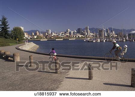 Vancouver, skyline, British Columbia, Canada, View of the skyline of Vancouver from a city park across the harbor in the province of British Columbia. View Large Photo Image Stock Photo - Vancouver, skyline, British Columbia, Canada, View of the skyline of Vancouver from a city park across the harbor in the province of British Columbia.. Fotosearch