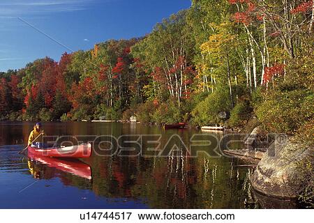 Vermont, canoe, canoeing, Woman paddling a red canoe on a sunny fall day on Kettle Pond in Groton State Forest. Mad River Canoe Products. View Large Photo Image Stock Photo - Vermont, canoe, canoeing, Woman paddling a red canoe on a sunny fall day on Kettle Pond in Groton State Forest. Mad River Canoe Products.. Fotosearch