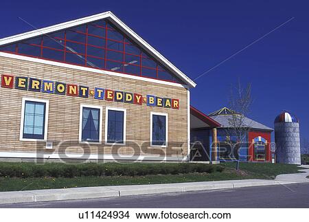 Picture -  Vermont, Shelburne, VT, The Vermont Teddy Bear Company in Shelburne. . Fotosearch