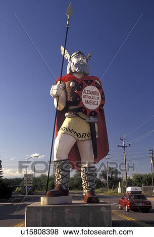 viking, Minnesota, Alex the Viking statue stands tall in the town of Alexandria in the state of Minnesota View Large Photo Image Stock Photo - viking, Minnesota, Alex the Viking statue stands tall in the town of Alexandria in the state of Minnesota . Fotosearch