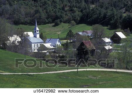 village, church, Vermont, VT, Scenic view of the village of East Corinth in the spring. View Large Photo Image Stock Image - village, church, Vermont, VT, Scenic view of the village of East Corinth in the spring.. Fotosearch