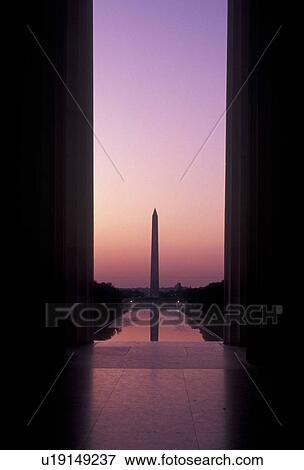 Washington Monument, Washington, DC, District of Columbia, capital city, morning, The Washington Monument stands at one end of the Mall from Lincoln Memorial at sunrise in the nations capital Washington, D. C. View Large Photo Image Stock Photo - Washington Monument, Washington, DC, District of Columbia, capital city, morning, The Washington Monument stands at one end of the Mall from Lincoln Memorial at sunrise in the nations capital Washington, D. C.. Fotosearch