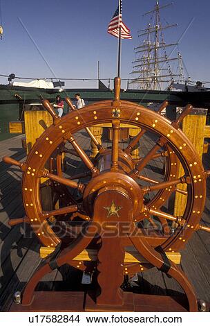wheel, U. S. S. Constitution, steering wheel, Boston, Massachusetts, Charlestown Navy Yard, Close-up of the ship's wheel to the USS Constitution in Boston in the state of Massachusetts. View Large Photo Image Picture - wheel, U. S. S. Constitution, steering wheel, Boston, Massachusetts, Charlestown Navy Yard, Close-up of the ship's wheel to the USS Constitution in Boston in the state of Massachusetts. . Fotosearch