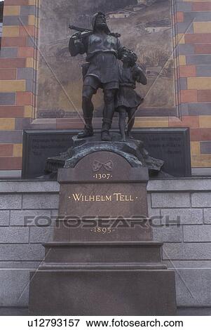 William Tell, Switzerland, Uri, Europe, William Tell Statue in Altdorf the capital of the Canton Uri. View Large Photo Image Stock Photo - William Tell, Switzerland, Uri, Europe, William Tell Statue in Altdorf the capital of the Canton Uri.. Fotosearch