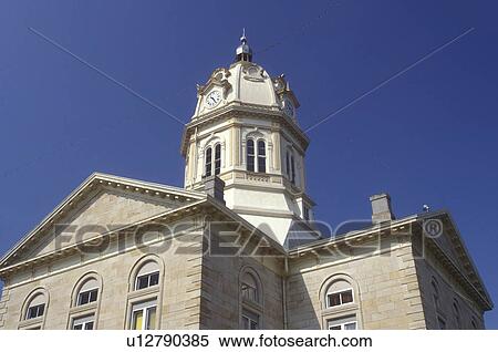 Stock Photography -  Winterset, Iowa, Madison County Courthouse in Winterset . Fotosearch