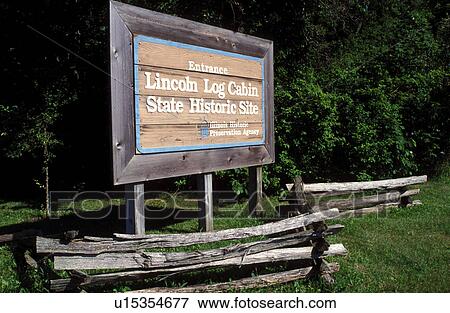 Abraham Lincoln Il Illinois Lerna Lincoln Log Cabin State