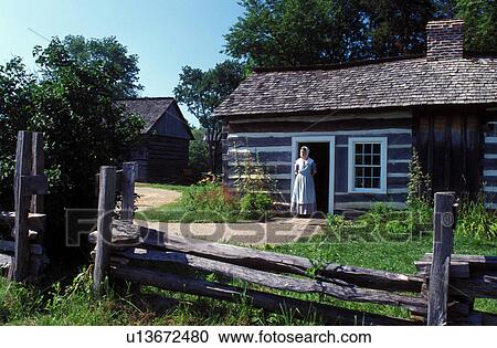 Abraham Lincoln Lerna Il Illinois Interpreter Stands In Front