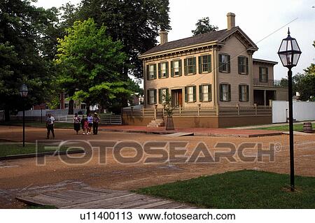 Abraham Lincoln, Springfield, IL, Illinois, Lincoln Home National Historic Site in Springfield, Illinois. View Large Photo Image Stock Image - Abraham Lincoln, Springfield, IL, Illinois, Lincoln Home National Historic Site in Springfield, Illinois. . Fotosearch