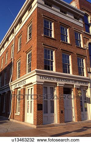 Abraham Lincoln, Springfield, IL, Illinois, Lincoln-Herndon Law Offices State Historic Site in Springfield, Illinois. View Large Photo Image Stock Image - Abraham Lincoln, Springfield, IL, Illinois, Lincoln-Herndon Law Offices State Historic Site in Springfield, Illinois. . Fotosearch
