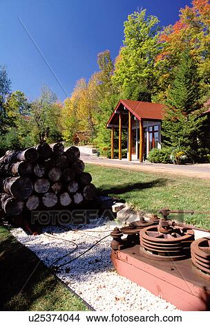 Picture -  Adirondacks, New York, NY, Blue Mountain Lake, Adirondack Museum. Fotosearch