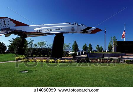 Stock Photo -  aircraft, jet, Cleveland, OH, Ohio, U. S. Air Force plane displayed at Burke Lakefront Airport.. Fotosearch