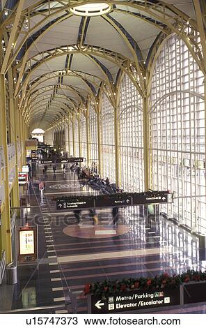 Stock Image -  airport terminal, Washington, D. C. /Arlington, VA, Virginia, Ronald Reagan Washington National Airport in Arlington/Washington area.. Fotosearch