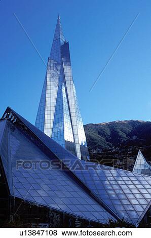Andorra, Andorra la Vella, Caldea, The Pyrenees, Europe, Pyrenees Mountains, thermal center View Large Photo Image Stock Photo - Andorra, Andorra la Vella, Caldea, The Pyrenees, Europe, Pyrenees Mountains, thermal center. Fotosearch