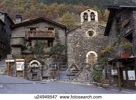 Andorra, stone house, The Pyrenees, Parish of Ordino, Llorts, Europe, Pyrenees Mountains, The tiny village of Llorts made of stone. View Large Photo Image Stock Photo - Andorra, stone house, The Pyrenees, Parish of Ordino, Llorts, Europe, Pyrenees Mountains, The tiny village of Llorts made of stone. . Fotosearch