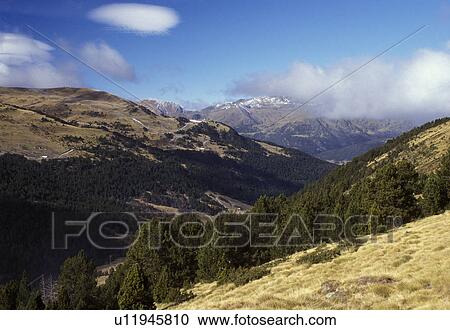 Andorra, Valls d'Andorra, The Pyrenees, Europe, Scenic view of the Pyrenees Mountains and countryside in Valls d'Andorra. View Large Photo Image Stock Image - Andorra, Valls d'Andorra, The Pyrenees, Europe, Scenic view of the Pyrenees Mountains and countryside in Valls d'Andorra.. Fotosearch