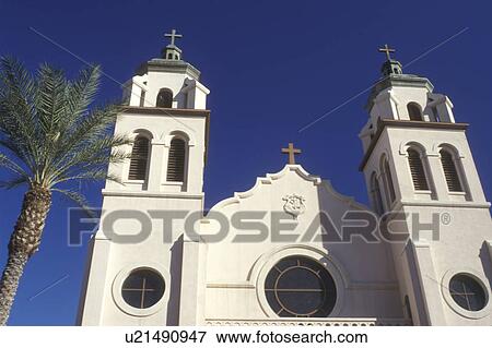 basilica, Phoenix, Arizona, AZ, St. Mary's Basilica in downtown Phoenix. View Large Photo Image Stock Photo - basilica, Phoenix, Arizona, AZ, St. Mary's Basilica in downtown Phoenix. . Fotosearch