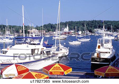 boats, Boothbay Harbor, Maine, ME, Scenic view of Boothbay Harbor. View Large Photo Image Stock Photography - boats, Boothbay Harbor, Maine, ME, Scenic view of Boothbay Harbor. . Fotosearch
