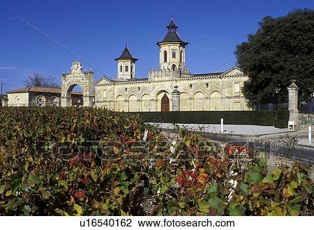 Bordeaux Wine Region, France, Gironde, Aquitaine, Cos d'Estournel, Europe, Medoc Vineyards View Large Photo Image Stock Image - Bordeaux Wine Region, France, Gironde, Aquitaine, Cos d'Estournel, Europe, Medoc Vineyards. Fotosearch