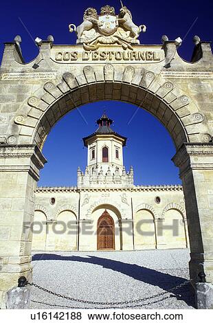 Bordeaux Wine Region, Gironde, France, Cos d'Estournel, Aquitaine, Europe, Medoc Vineyards View Large Photo Image Stock Photo - Bordeaux Wine Region, Gironde, France, Cos d'Estournel, Aquitaine, Europe, Medoc Vineyards. Fotosearch