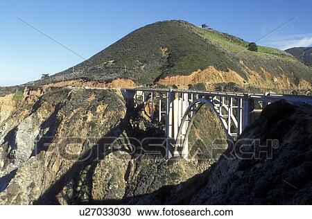 bridge, Route 1, Big Sur, California, CA, Scenic view of Bixby Creek Bridge on Highway 1 along the Pacific Ocean in Big Sur. View Large Photo Image Stock Image - bridge, Route 1, Big Sur, California, CA, Scenic view of Bixby Creek Bridge on Highway 1 along the Pacific Ocean in Big Sur.. Fotosearch