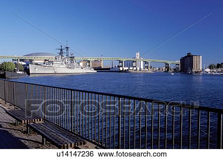 Buffalo, New York, NY, Buffalo River, Naval and Military Park. View Large Photo Image Stock Photograph - Buffalo, New York, NY, Buffalo River, Naval and Military Park. . Fotosearch