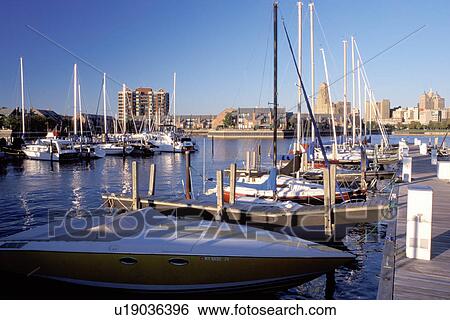 Buffalo, New York, NY, Downtown skyline of Buffalo from Erie Basin Marina on Lake Erie. View Large Photo Image Stock Photograph - Buffalo, New York, NY, Downtown skyline of Buffalo from Erie Basin Marina on Lake Erie.. Fotosearch