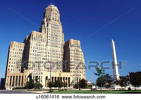 Buffalo, NY, New York, City Hall at Niagara Square in downtown Buffalo. View Large Photo Image Stock Photograph - Buffalo, NY, New York, City Hall at Niagara Square in downtown Buffalo.. Fotosearch