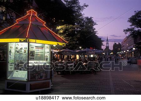 Burlington, Vermont, VT, Shops and cafes along Church Street Marketplace in downtown Burlington in the evening. View Large Photo Image Stock Photo - Burlington, Vermont, VT, Shops and cafes along Church Street Marketplace in downtown Burlington in the evening.. Fotosearch
