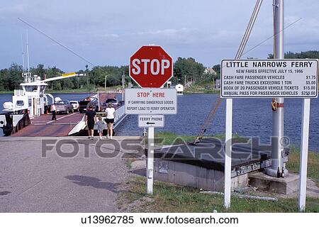 Cape Breton, Nova Scotia, NS, Canada, Car Ferry at Little Narrows on St. Patrick's Channel. View Large Photo Image Stock Photography - Cape Breton, Nova Scotia, NS, Canada, Car Ferry at Little Narrows on St. Patrick's Channel.. Fotosearch