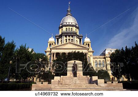 capitol, Springfield, State Capitol, Statehouse, IL, Illinois, Abraham Lincoln statue in front of The Illinois State Capitol building in the capital city of Springfield, Illinois. View Large Photo Image Stock Image - capitol, Springfield, State Capitol, Statehouse, IL, Illinois, Abraham Lincoln statue in front of The Illinois State Capitol building in the capital city of Springfield, Illinois. . Fotosearch