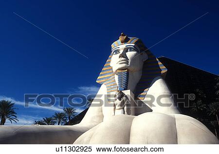 casino, Las Vegas, Luxor, sphinx, Nevada, NV, The Strip, Giant Sphinx at the entrance to Luxor Las Vegas Hotel & Casino on The Strip in Las Vegas, the Entertainment Capital of the World. View Large Photo Image Stock Photography - casino, Las Vegas, Luxor, sphinx, Nevada, NV, The Strip, Giant Sphinx at the entrance to Luxor Las Vegas Hotel & Casino on The Strip in Las Vegas, the Entertainment Capital of the World.. Fotosearch