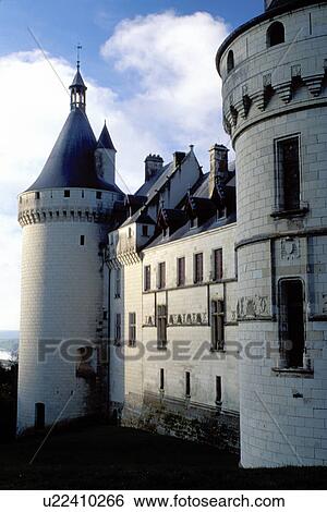 Stock Photograph -  castle, Loire Valley, France, Chaumont, Loire Castle Region, Europe, Chateau de Chaumont a 15th century castle in the Loire Valley Region.. Fotosearch