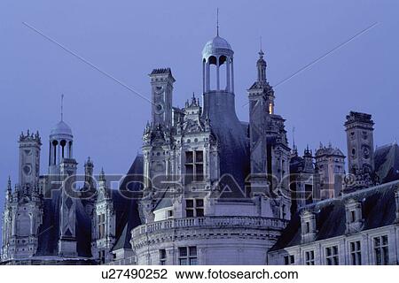 Chambord, Loire Valley, Loire Castle Region, France, castle, Loir-et-Cher, Centre, Europe, The Renaissance Chateau of Chambord in the evening. Largest of all the castles in the Loire Valley. View Large Photo Image Stock Image - Chambord, Loire Valley, Loire Castle Region, France, castle, Loir-et-Cher, Centre, Europe, The Renaissance Chateau of Chambord in the evening. Largest of all the castles in the Loire Valley.. Fotosearch