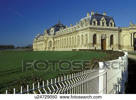 Chantilly, France, Picardie, Oise, Europe, Racing track around the Musee Vivant de Cheval et du Poney (Horse Museum). 18th-century stables View Large Photo Image Stock Image - Chantilly, France, Picardie, Oise, Europe, Racing track around the Musee Vivant de Cheval et du Poney (Horse Museum). 18th-century stables . Fotosearch