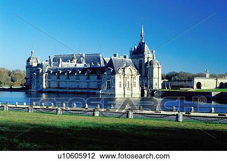 chateau, castle, Chantilly, palace, France, Picardie, Oise, Europe, Chateau de Chantilly View Large Photo Image Stock Image - chateau, castle, Chantilly, palace, France, Picardie, Oise, Europe, Chateau de Chantilly. Fotosearch