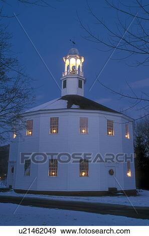 church, Christmas, chapel, round church, winter, decorations, snow, holiday, Vermont, Candles in the windows decorate the Old Round Church (a 16-sided polygon) National Historical Landmark for the Christmas holiday season at night in Richmond in Chittend View Large Photo Image Stock Photo - church, Christmas, chapel, round church, winter, decorations, snow, holiday, Vermont, Candles in the windows decorate the Old Round Church (a 16-sided polygon) National Historical Landmark for the Christmas holiday season at night in Richmond in Chittend. Fotosearch