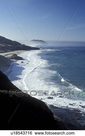 coast, Big Sur, California, CA, Scenic view of the California coastline from Highway 1 on the Pacific Ocean in Big Sur. View Large Photo Image Stock Photograph - coast, Big Sur, California, CA, Scenic view of the California coastline from Highway 1 on the Pacific Ocean in Big Sur.. Fotosearch