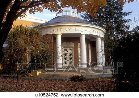 Stock Image -  college, Amherst, MA, Massachusetts, Kirby Memorial Theater on Amherst College campus in Amherst in the autumn.. Fotosearch