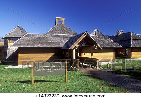 Stock Image -  college, Amherst, MA, Massachusetts, The National Yiddish Book Center on Hampshire College campus in Amherst. Fotosearch