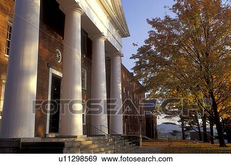 Stock Photo -  college, church, Amherst, MA, Massachusetts, Johnson Chapel on Amherst College campus in Amherst in the autumn.. Fotosearch