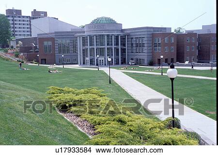 Picture -  college, Marist, Poughkeepsie, New York, Marist College campus in the spring.. Fotosearch