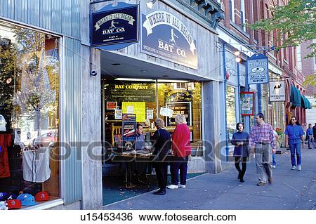 Cooperstown, baseball, New York, NY, Shops along Main Street in downtown Cooperstown, Home of Baseball, in the fall. View Large Photo Image Stock Photograph - Cooperstown, baseball, New York, NY, Shops along Main Street in downtown Cooperstown, Home of Baseball, in the fall. . Fotosearch