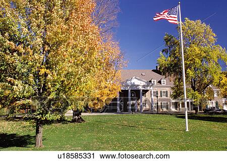 Stock Image -  Cooperstown, New York, NY, Fenimore Art Museum a neo-Georgian structure.. Fotosearch