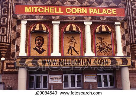 corn palace, Mitchell, SD, South Dakota, Mitchell Corn Palace, the Millennium Corn. View Large Photo Image Stock Photo - corn palace, Mitchell, SD, South Dakota, Mitchell Corn Palace, the Millennium Corn.. Fotosearch
