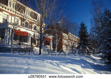 country inn, hotel, inn, Lodge, resort, winter, Middlebury, The Middlebury Inn (a Historic Country Inn) on a sunny day in winter in Middlebury in Addison County in the state of Vermont. View Large Photo Image Stock Image - country inn, hotel, inn, Lodge, resort, winter, Middlebury, The Middlebury Inn (a Historic Country Inn) on a sunny day in winter in Middlebury in Addison County in the state of Vermont. . Fotosearch