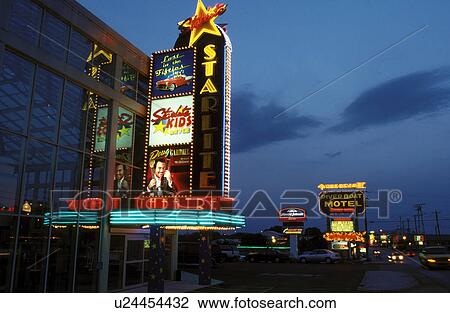 country music, theater, Branson, MO, Missouri, Starlite Music Theater illuminated with neon lights at night along 76 Country Boulevard The Strip in Branson. View Large Photo Image Stock Image - country music, theater, Branson, MO, Missouri, Starlite Music Theater illuminated with neon lights at night along 76 Country Boulevard The Strip in Branson.. Fotosearch