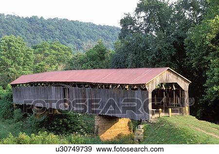 covered bridge, OH, Ohio, Knowlton Covered Bridge ca. 1887 on the Covered Bridge Scenic Byway in Southeastern Ohio. View Large Photo Image Stock Photo - covered bridge, OH, Ohio, Knowlton Covered Bridge ca. 1887 on the Covered Bridge Scenic Byway in Southeastern Ohio.. Fotosearch