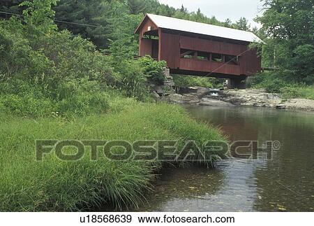 covered bridge, spring, Northfield Falls, VT, Vermont, Upper Covered Bridge crosses over Cox Brook in the spring in Northfield Falls. View Large Photo Image Stock Photo - covered bridge, spring, Northfield Falls, VT, Vermont, Upper Covered Bridge crosses over Cox Brook in the spring in Northfield Falls.. Fotosearch