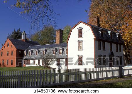 Deerfield, MA, Massachusetts, The Berkshires, Dwight House in Historic Deerfield in the autumn. View Large Photo Image Stock Photograph - Deerfield, MA, Massachusetts, The Berkshires, Dwight House in Historic Deerfield in the autumn.. Fotosearch