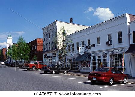 Downtown Litchfield, Lichtfield Hills, Connecticut View Large Photo Image Stock Photo - Downtown Litchfield, Lichtfield Hills, Connecticut . Fotosearch